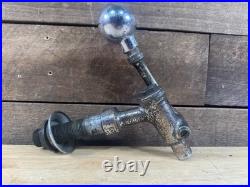 Antique E & O Beer Tap Handle With Economy Faucet Co. Nozzle Pittsburgh Brewing Co