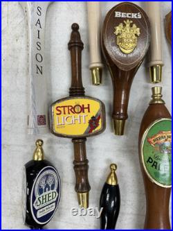 BEER TAPS! Huge Lot Of 24 Tap Handles Assorted Brands Wow! Vintage