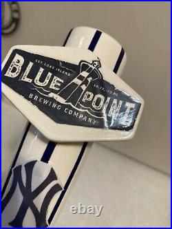 BLUE POINT BREWING NY YANKEES PINSTRIPE PILS BAT draft beer tap handle. NEW YORK
