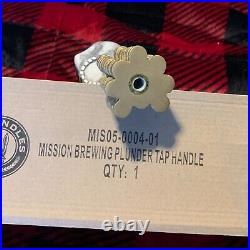 BNIB Mission Brewing Plunder IPA Beer Tap Handle Knob