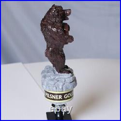 BNIB Morgan Street Brewery Bear Golden Pilsner Beer Tap Handle Knob