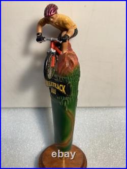 BOULDER BEER COMPANY SINGLETRACK ALE MOUNTAIN BIKER beer tap handle. COLORADO