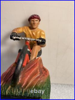BOULDER BEER COMPANY SINGLETRACK ALE MOUNTAIN BIKER beer tap handle. COLORADO