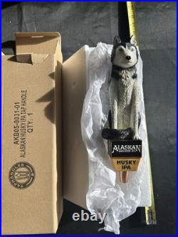 BRAND NEW IN THE BOX Alaskan Brewing Company Husky Dog IPA Beer Tap Handle 13