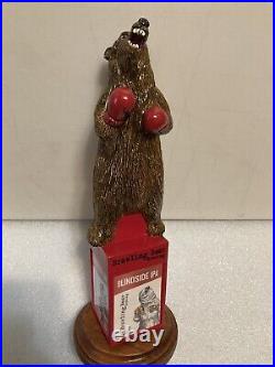 BRAWLING BEAR HEAVYWEIGHT CHAMPION BOXING BROWN BEAR beer tap handle. MARYLAND BRAWLING BEAR HEAVYWEIGHT CHAMPION BOXING BROWN BEAR beer tap handle. MARYLAND