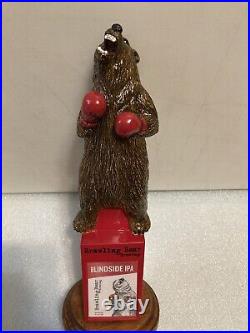 BRAWLING BEAR HEAVYWEIGHT CHAMPION BOXING BROWN BEAR beer tap handle. MARYLAND