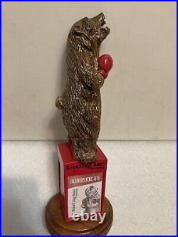 BRAWLING BEAR HEAVYWEIGHT CHAMPION BOXING BROWN BEAR beer tap handle. MARYLAND BRAWLING BEAR HEAVYWEIGHT CHAMPION BOXING BROWN BEAR beer tap handle. MARYLAND