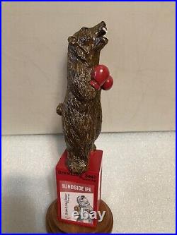 BRAWLING BEAR HEAVYWEIGHT CHAMPION BOXING BROWN BEAR beer tap handle. MARYLAND