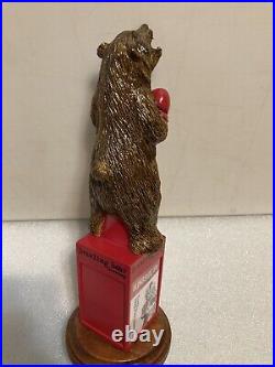 BRAWLING BEAR HEAVYWEIGHT CHAMPION BOXING BROWN BEAR beer tap handle. MARYLAND BRAWLING BEAR HEAVYWEIGHT CHAMPION BOXING BROWN BEAR beer tap handle. MARYLAND
