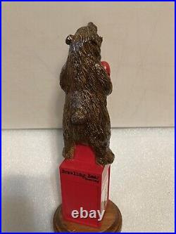 BRAWLING BEAR HEAVYWEIGHT CHAMPION BOXING BROWN BEAR beer tap handle. MARYLAND