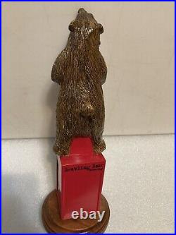 BRAWLING BEAR HEAVYWEIGHT CHAMPION BOXING BROWN BEAR beer tap handle. MARYLAND BRAWLING BEAR HEAVYWEIGHT CHAMPION BOXING BROWN BEAR beer tap handle. MARYLAND