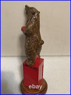BRAWLING BEAR HEAVYWEIGHT CHAMPION BOXING BROWN BEAR beer tap handle. MARYLAND BRAWLING BEAR HEAVYWEIGHT CHAMPION BOXING BROWN BEAR beer tap handle. MARYLAND