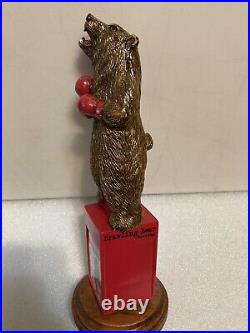 BRAWLING BEAR HEAVYWEIGHT CHAMPION BOXING BROWN BEAR beer tap handle. MARYLAND BRAWLING BEAR HEAVYWEIGHT CHAMPION BOXING BROWN BEAR beer tap handle. MARYLAND