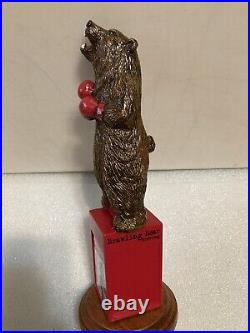 BRAWLING BEAR HEAVYWEIGHT CHAMPION BOXING BROWN BEAR beer tap handle. MARYLAND