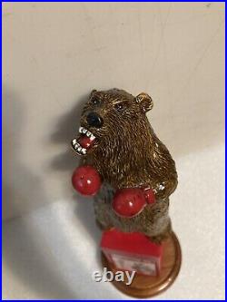 BRAWLING BEAR HEAVYWEIGHT CHAMPION BOXING BROWN BEAR beer tap handle. MARYLAND BRAWLING BEAR HEAVYWEIGHT CHAMPION BOXING BROWN BEAR beer tap handle. MARYLAND