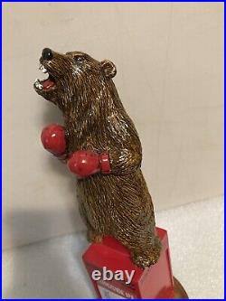 BRAWLING BEAR HEAVYWEIGHT CHAMPION BOXING BROWN BEAR beer tap handle. MARYLAND BRAWLING BEAR HEAVYWEIGHT CHAMPION BOXING BROWN BEAR beer tap handle. MARYLAND