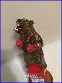 BRAWLING BEAR HEAVYWEIGHT CHAMPION BOXING BROWN BEAR beer tap handle. MARYLAND