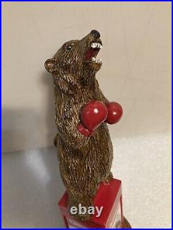 BRAWLING BEAR HEAVYWEIGHT CHAMPION BOXING BROWN BEAR beer tap handle. MARYLAND BRAWLING BEAR HEAVYWEIGHT CHAMPION BOXING BROWN BEAR beer tap handle. MARYLAND