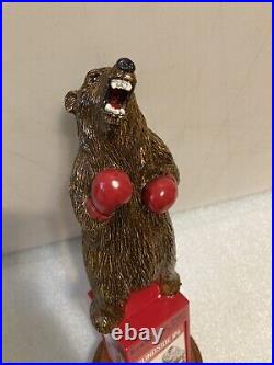 BRAWLING BEAR HEAVYWEIGHT CHAMPION BOXING BROWN BEAR beer tap handle. MARYLAND