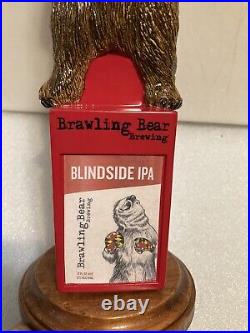 BRAWLING BEAR HEAVYWEIGHT CHAMPION BOXING BROWN BEAR beer tap handle. MARYLAND BRAWLING BEAR HEAVYWEIGHT CHAMPION BOXING BROWN BEAR beer tap handle. MARYLAND