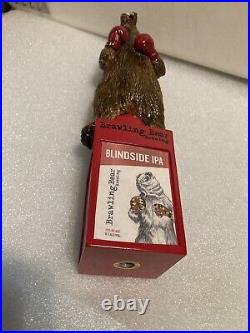 BRAWLING BEAR HEAVYWEIGHT CHAMPION BOXING BROWN BEAR beer tap handle. MARYLAND BRAWLING BEAR HEAVYWEIGHT CHAMPION BOXING BROWN BEAR beer tap handle. MARYLAND
