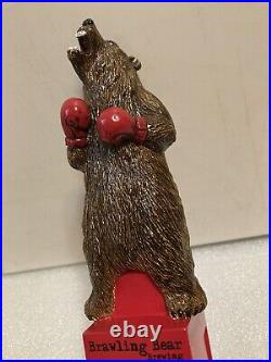BRAWLING BEAR HEAVYWEIGHT CHAMPION BOXING BROWN BEAR beer tap handle. MARYLAND