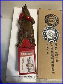 BRAWLING BEAR HEAVYWEIGHT CHAMPION BOXING BROWN BEAR beer tap handle. MARYLAND BRAWLING BEAR HEAVYWEIGHT CHAMPION BOXING BROWN BEAR beer tap handle. MARYLAND