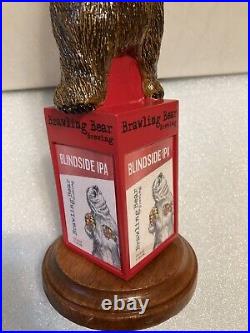 BRAWLING BEAR HEAVYWEIGHT CHAMPION BOXING BROWN BEAR beer tap handle. MARYLAND