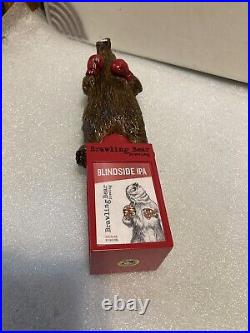 BRAWLING BEAR HEAVYWEIGHT CHAMPION BOXING BROWN BEAR beer tap handle. MARYLAND
