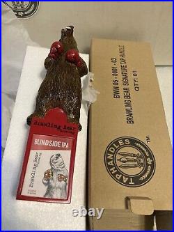 BRAWLING BEAR HEAVYWEIGHT CHAMPION BOXING BROWN BEAR beer tap handle. MARYLAND