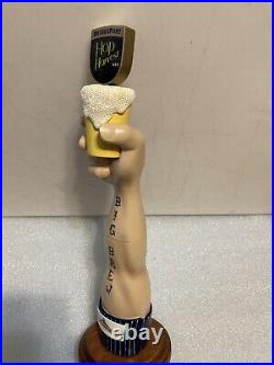 BRIDGEPORT BREWING BIG BREW HOP HARVEST ALE draft beer tap handle. OREGON Closed