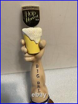 BRIDGEPORT BREWING BIG BREW HOP HARVEST ALE draft beer tap handle. OREGON Closed