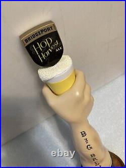 BRIDGEPORT BREWING BIG BREW HOP HARVEST ALE draft beer tap handle. OREGON Closed