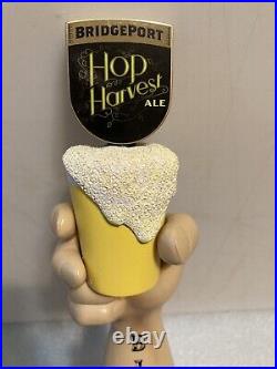 BRIDGEPORT BREWING BIG BREW HOP HARVEST ALE draft beer tap handle. OREGON Closed
