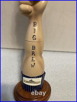 BRIDGEPORT BREWING BIG BREW HOP HARVEST ALE draft beer tap handle. OREGON Closed