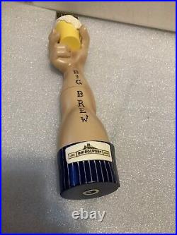 BRIDGEPORT BREWING BIG BREW HOP HARVEST ALE draft beer tap handle. OREGON Closed