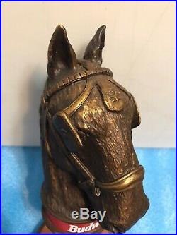 BUDWEISER CLYDESDALE HORSE HEAD beer tap handle. USA