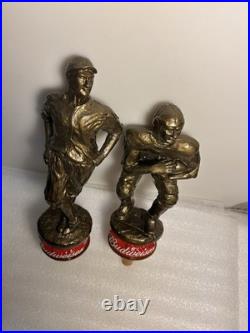 BUDWEISER KING OF BEERS FOOTBALL AND BASEBALL PLAYER Draft beer tap handle. USA