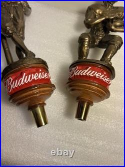 BUDWEISER KING OF BEERS FOOTBALL AND BASEBALL PLAYER Draft beer tap handle. USA