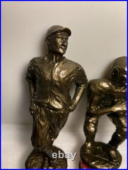 BUDWEISER KING OF BEERS FOOTBALL AND BASEBALL PLAYER Draft beer tap handle. USA