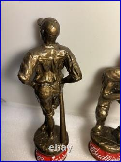 BUDWEISER KING OF BEERS FOOTBALL AND BASEBALL PLAYER Draft beer tap handle. USA