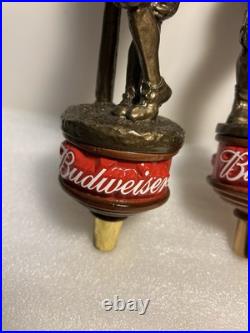 BUDWEISER KING OF BEERS FOOTBALL AND BASEBALL PLAYER Draft beer tap handle. USA