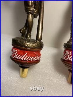 BUDWEISER KING OF BEERS FOOTBALL AND BASEBALL PLAYER Draft beer tap handle. USA