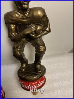 BUDWEISER KING OF BEERS FOOTBALL AND BASEBALL PLAYER Draft beer tap handle. USA
