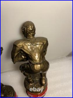 BUDWEISER KING OF BEERS FOOTBALL AND BASEBALL PLAYER Draft beer tap handle. USA