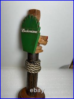 BUDWEISER KING OF BEERS HAWAIIAN TIKI IDOL Draft beer tap handle. USA