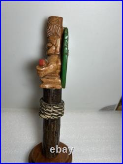 BUDWEISER KING OF BEERS HAWAIIAN TIKI IDOL Draft beer tap handle. USA