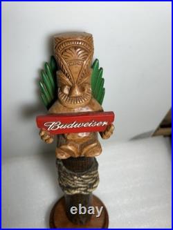 BUDWEISER KING OF BEERS HAWAIIAN TIKI IDOL Draft beer tap handle. USA