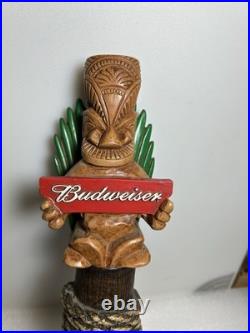 BUDWEISER KING OF BEERS HAWAIIAN TIKI IDOL Draft beer tap handle. USA