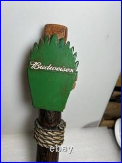 BUDWEISER KING OF BEERS HAWAIIAN TIKI IDOL Draft beer tap handle. USA